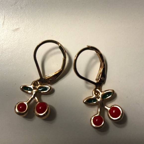 Brandy Melville Jewelry - Brandy Melville Cherry Earrings